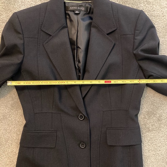 Anne Klein Jacket Blazer, Navy, S 4P - Picture 12 of 12